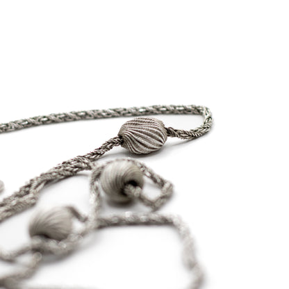 1960s Henkel & Grosse For Dior Vintage Silver Tone Long Necklace