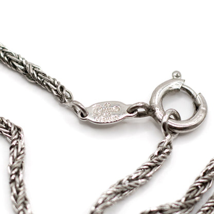 1960s Henkel & Grosse For Dior Vintage Silver Tone Long Necklace