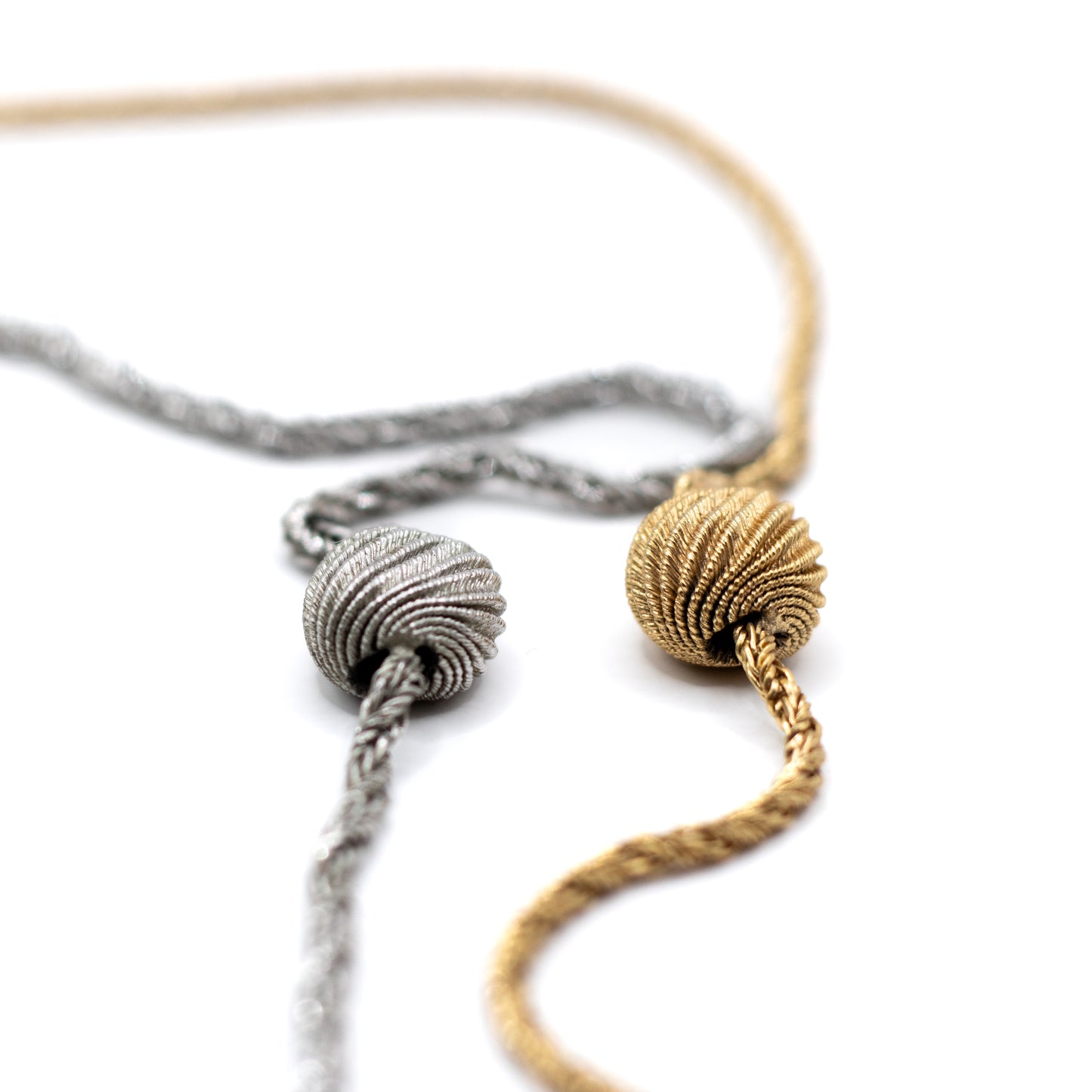 1960s Henkel & Grosse For Dior Vintage Silver Tone Long Necklace