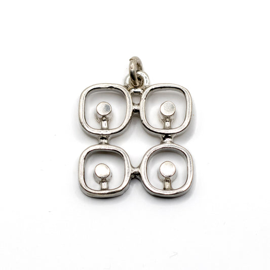 Finnish Silver Abstract Pendant by Jorma Laine for Kultateollisuus Ky