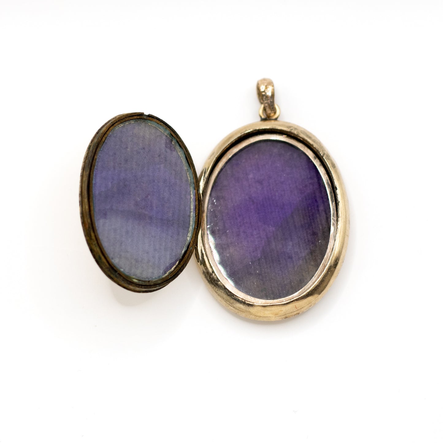 Victorian Antique Rolled Gold Black Enamel Monogram Locket