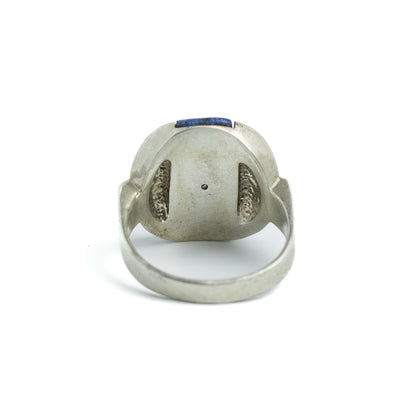 Theodor Fahrner 1930s Art Deco Silver Ring with Lapis Lazuli