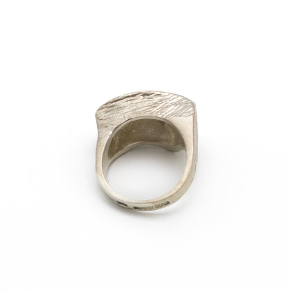 Hans Steffin Vintage Brutalist Sterling Silver Ring