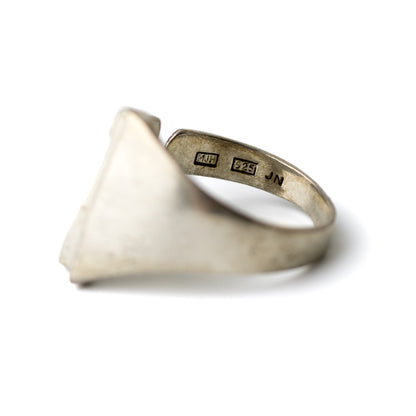 Matti Hyvarinen Vintage Finnish Brutalist Silver Ring