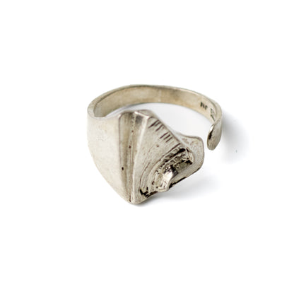 Matti Hyvarinen Vintage Finnish Brutalist Silver Ring