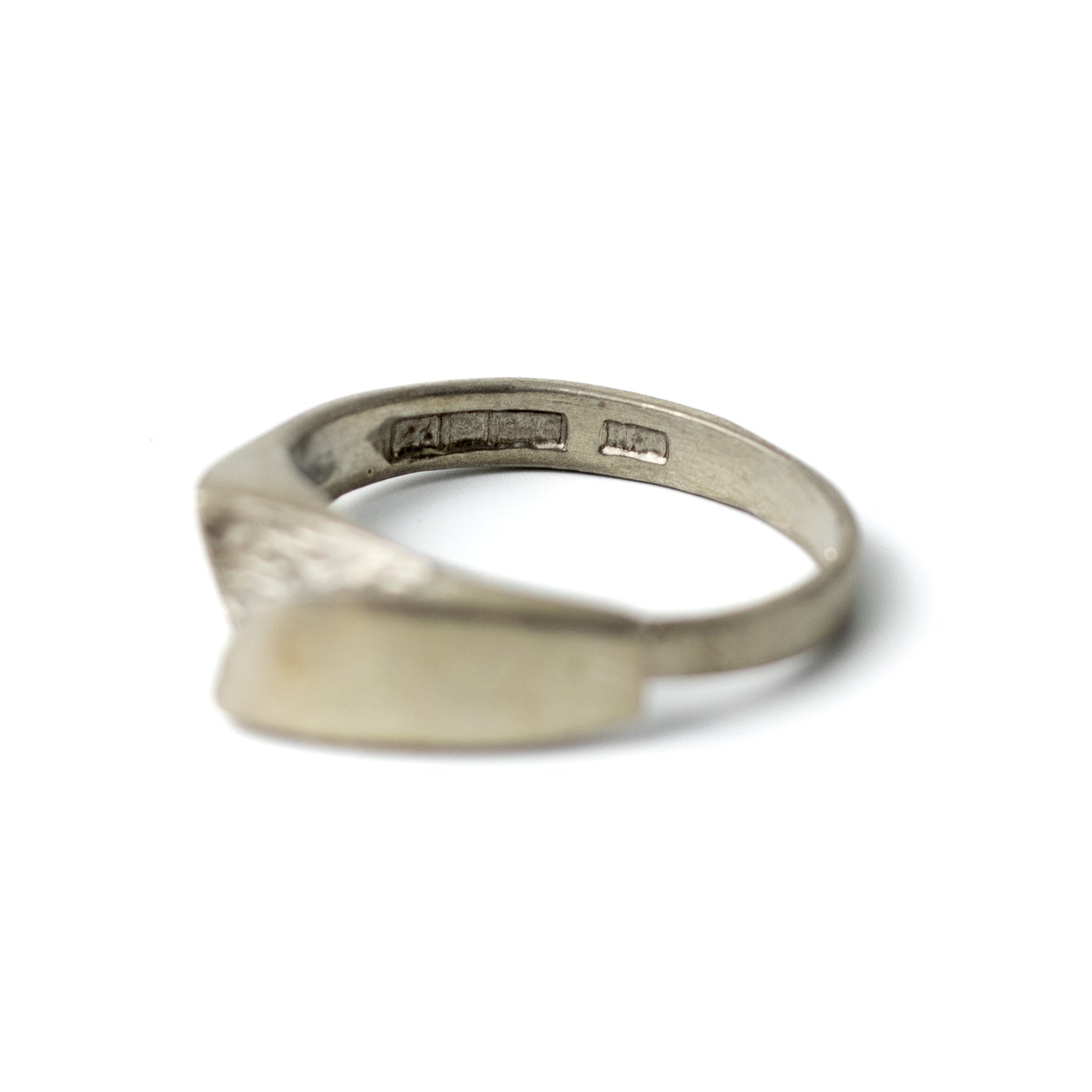Matti J Hyvarinen Vintage Finnish Brutalist Minimalist Silver Ring