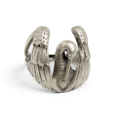 Vintage Sterling Silver Swan Ring