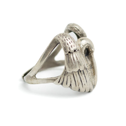 Vintage Sterling Silver Swan Ring