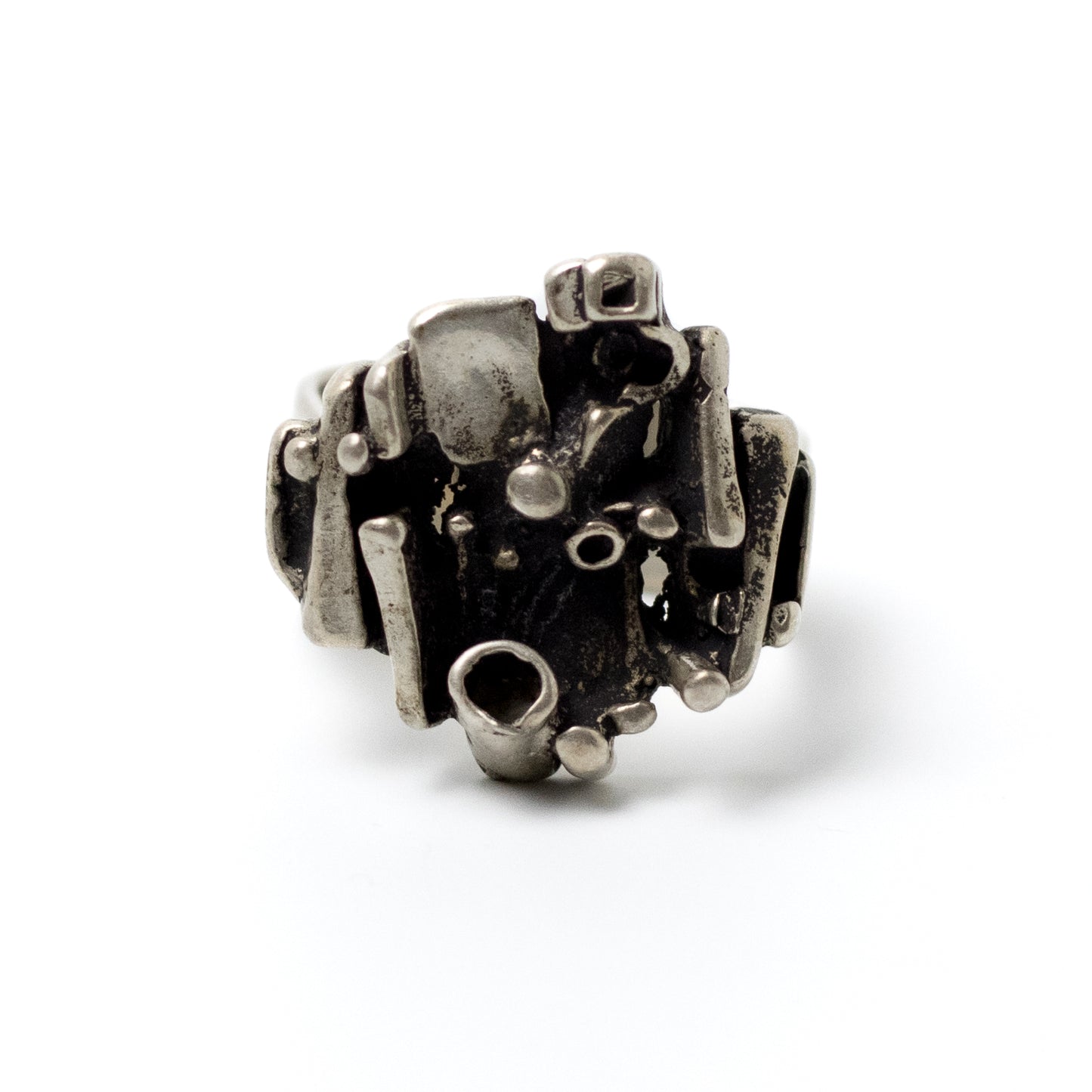 Bague Tundra brutaliste en argent sterling JUHLS