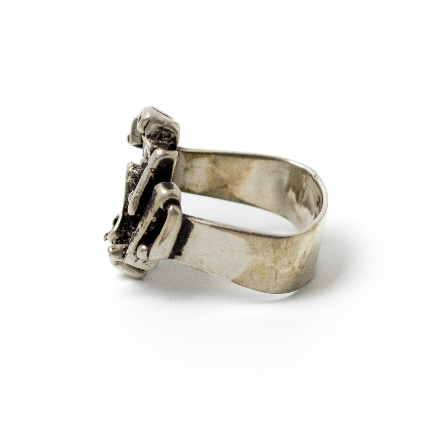 Bague Tundra brutaliste en argent sterling JUHLS