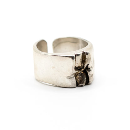 Lapponia Vintage Silver Statement Ring By Björn Weckström