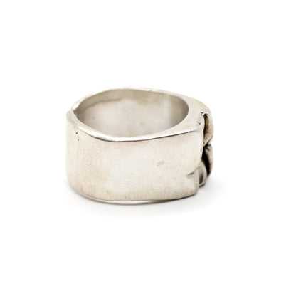 Lapponia Vintage Silver Statement Ring By Björn Weckström