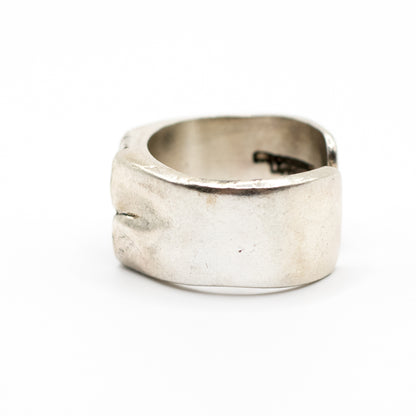 Lapponia Vintage Silver Statement Ring By Björn Weckström