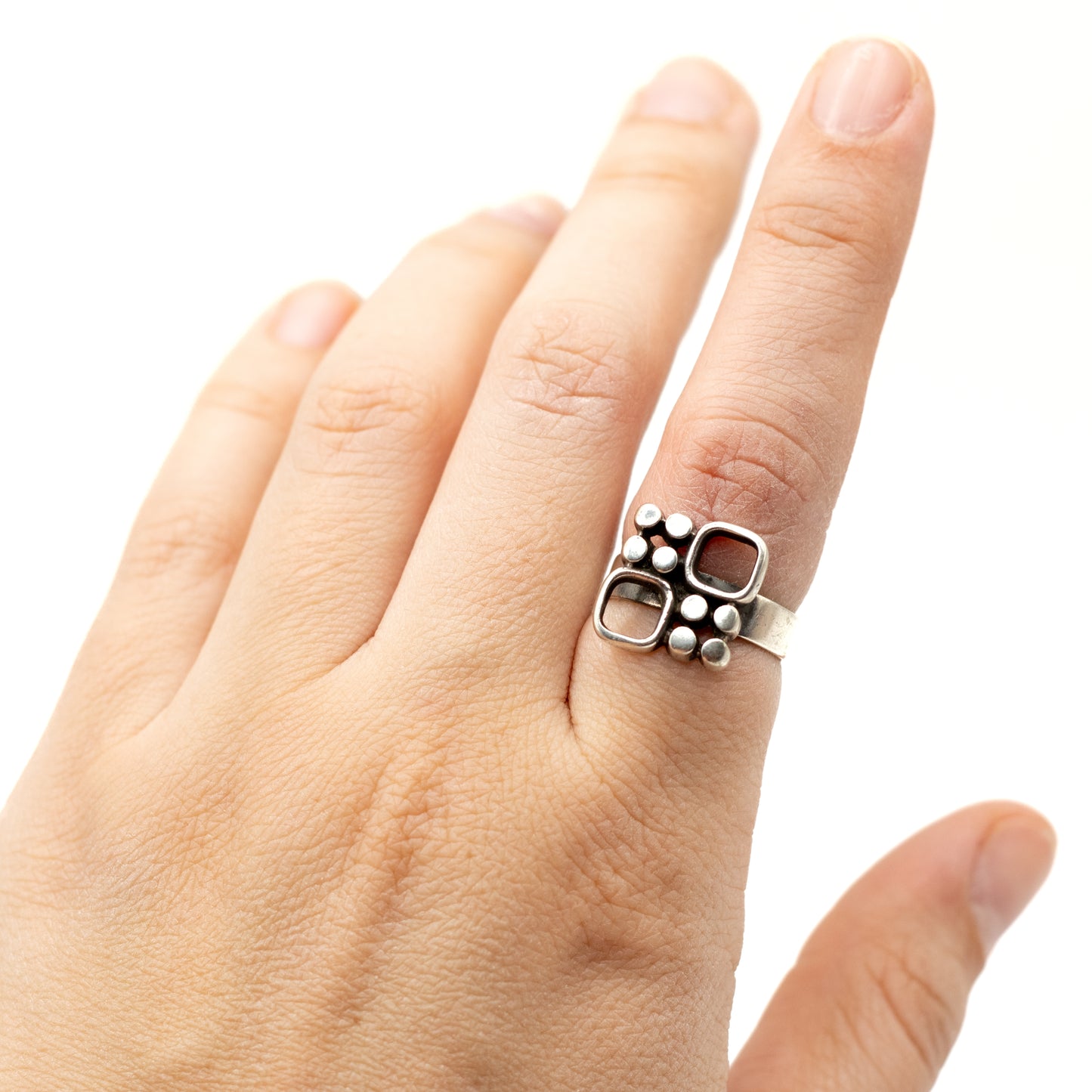 Jorma Laine Vintage Finnish Silver Modernist Ring