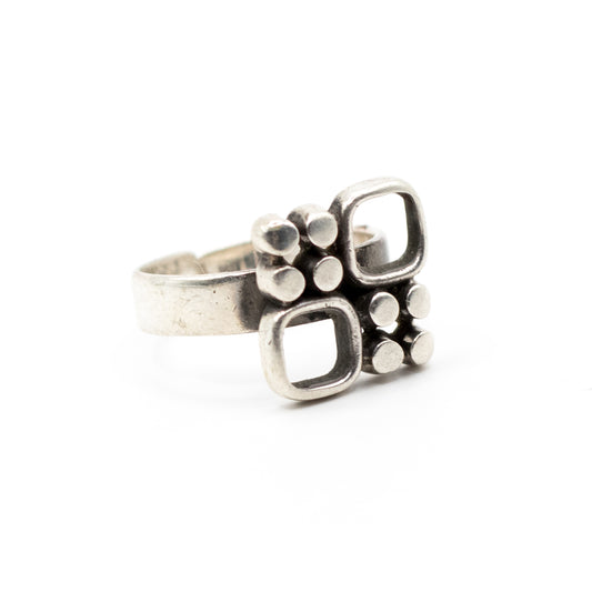 Jorma Laine Vintage Finnish Silver Modernist Ring