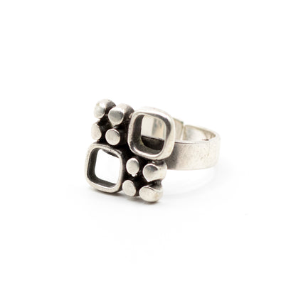 Jorma Laine Vintage Finnish Silver Modernist Ring