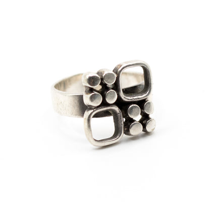 Jorma Laine Vintage Finnish Silver Modernist Ring