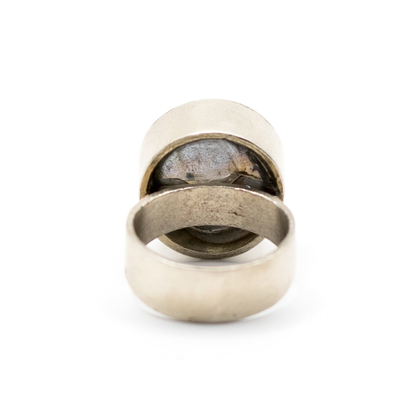 Niels Erik From Vintage Modernist Labradorite Silver Ring