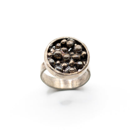 Niels Erik From Vintage Modernist Brutalist Sterling Silver Ring
