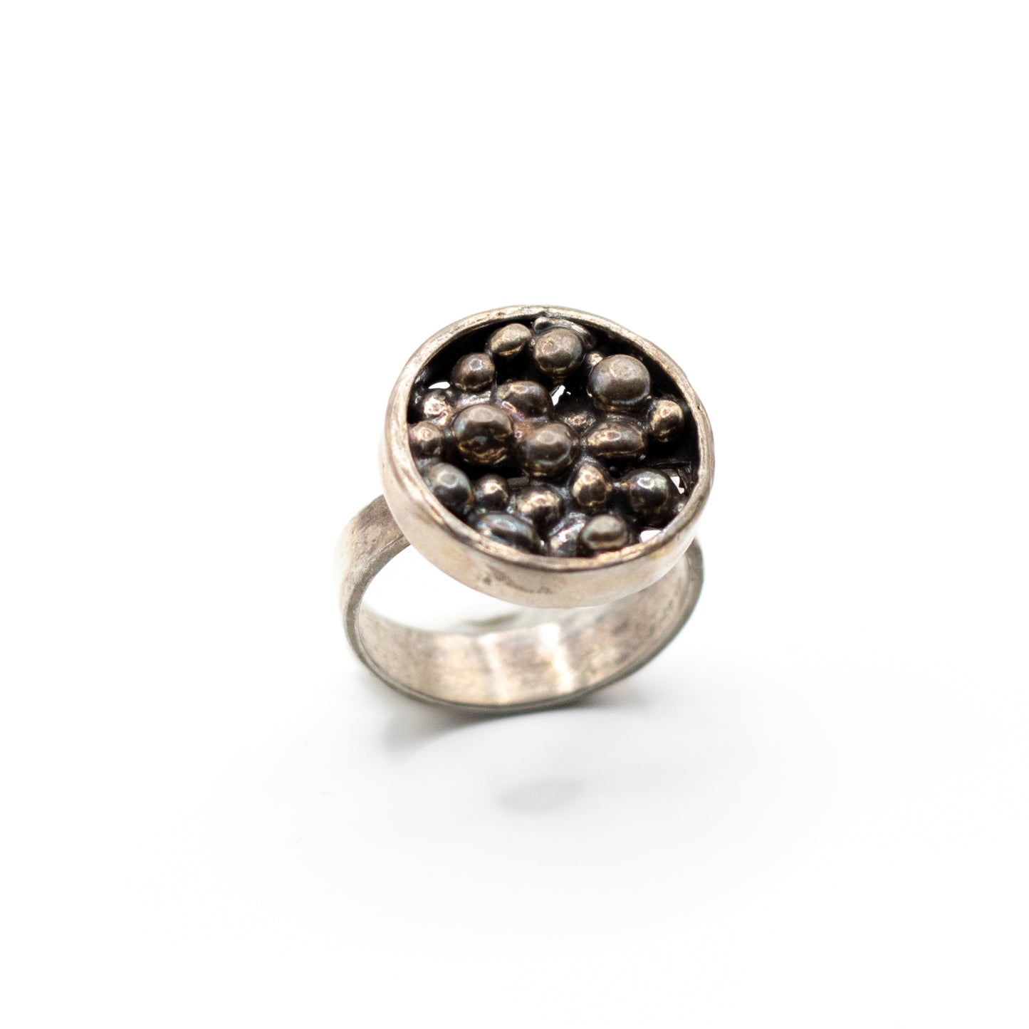 Niels Erik From Vintage Modernist Brutalist Sterling Silver Ring