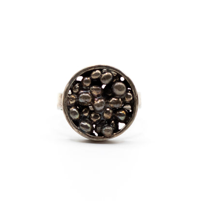 Niels Erik From Vintage Modernist Brutalist Sterling Silver Ring