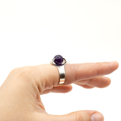 Kultaseppa Salovaara Vintage Sterling Silver Amethyst Ring