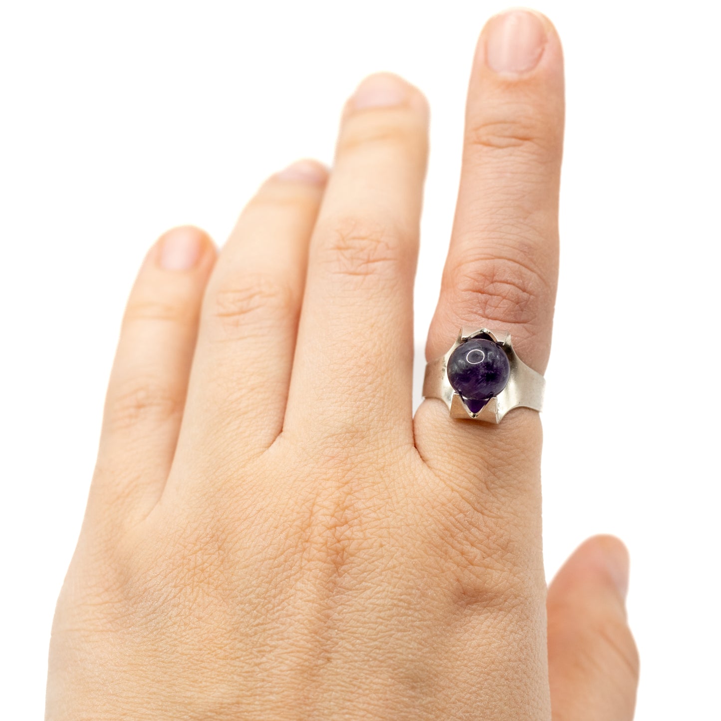 Kultaseppa Salovaara Vintage Sterling Silver Amethyst Ring
