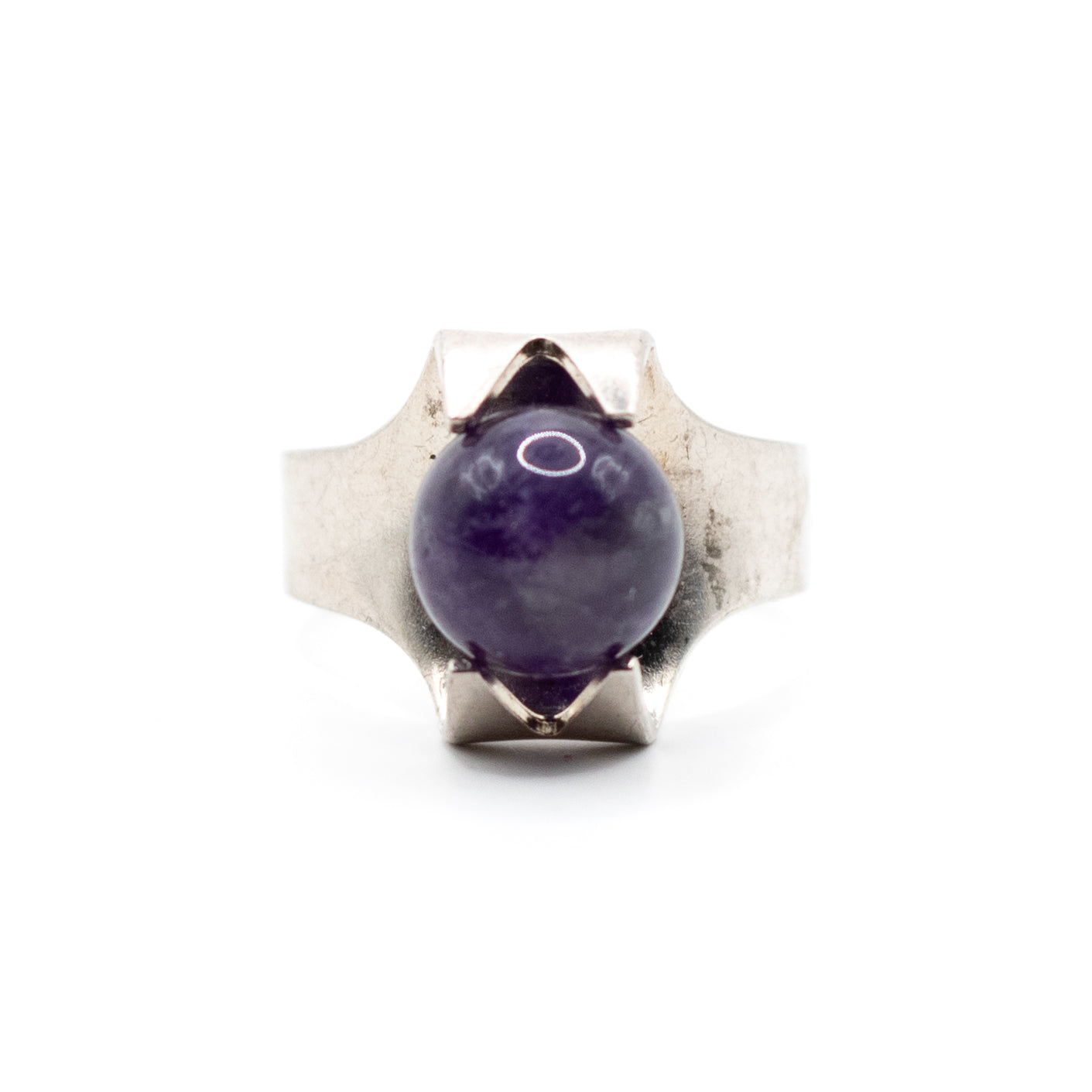 Kultaseppa Salovaara Vintage Sterling Silver Amethyst Ring