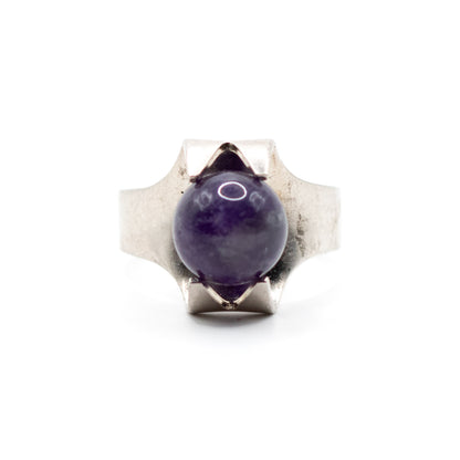 Kultaseppa Salovaara Vintage Sterling Silver Amethyst Ring