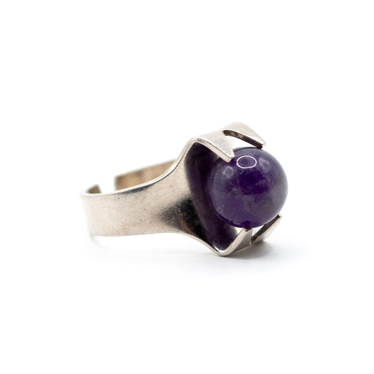 Kultaseppa Salovaara Vintage Sterling Silver Amethyst Ring