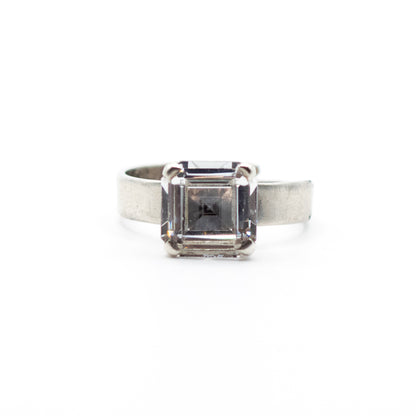 Bengt Hallberg Vintage Sterling Silver Rock Crystal Ring