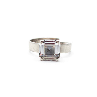 Bengt Hallberg Vintage Sterling Silver Rock Crystal Ring
