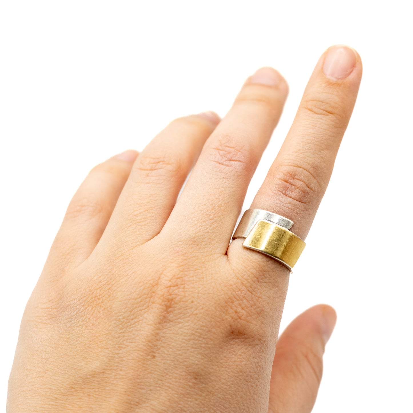 Vintage Sparks Ring aus Sterlingsilber und Gold