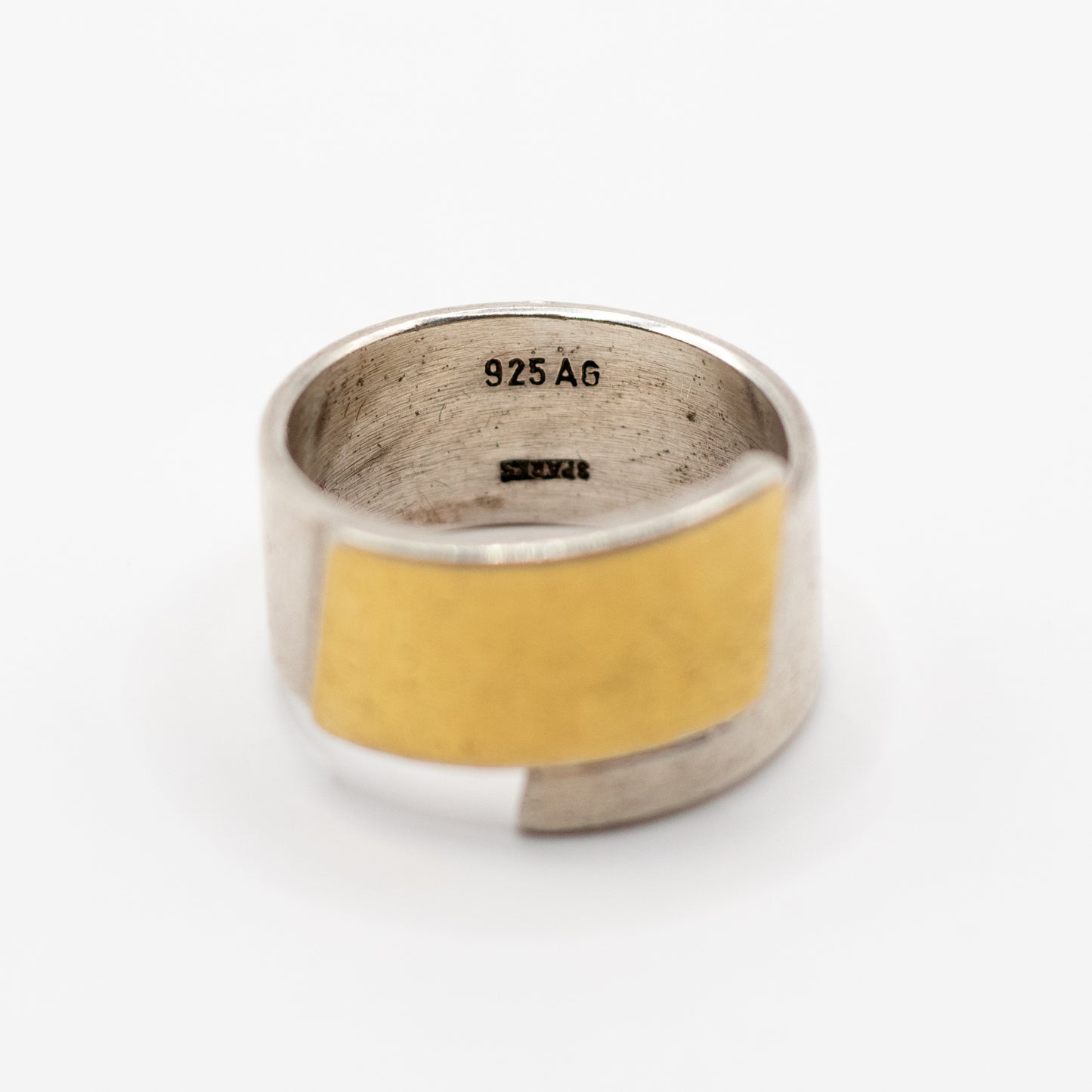 Vintage Sparks Ring aus Sterlingsilber und Gold