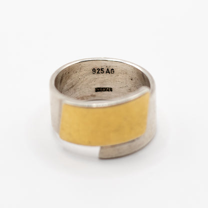 Vintage Sparks Ring aus Sterlingsilber und Gold