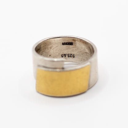 Vintage Sparks Ring aus Sterlingsilber und Gold
