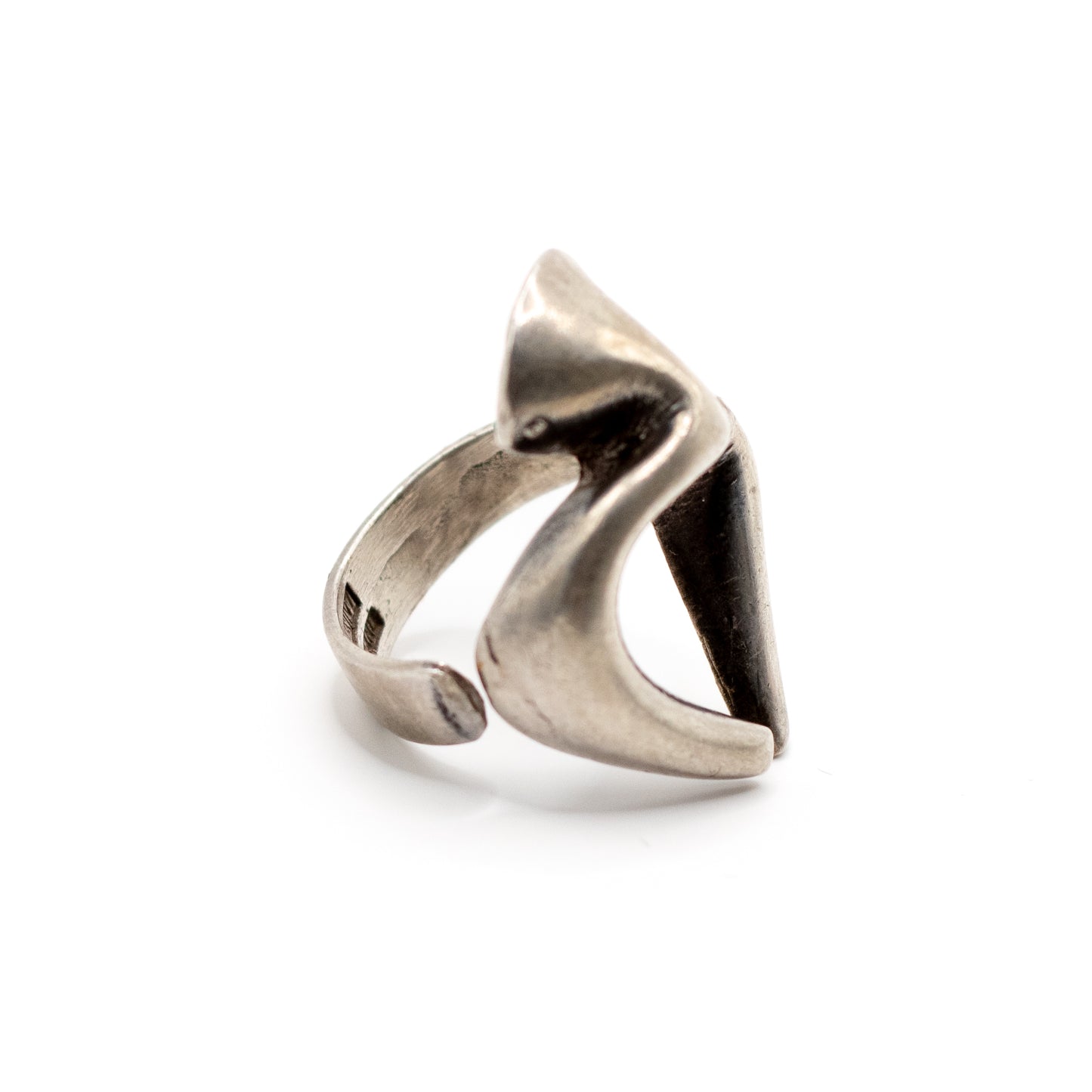 Matti J. Hyvärinen Sterling Silver Vintage Brutalist Ring