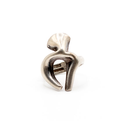 Matti J. Hyvärinen Sterling Silver Vintage Brutalist Ring