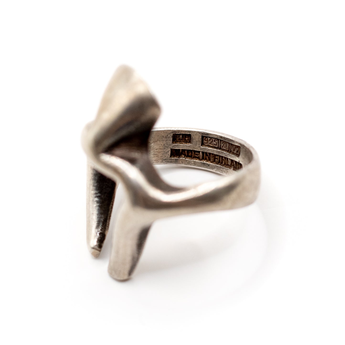 Matti J. Hyvärinen Sterling Silver Vintage Brutalist Ring