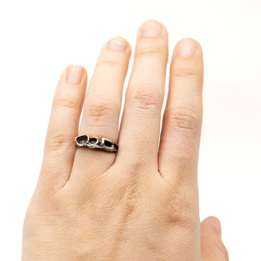Monika & Burkhard OLY Silver Vintage Stackable Ring