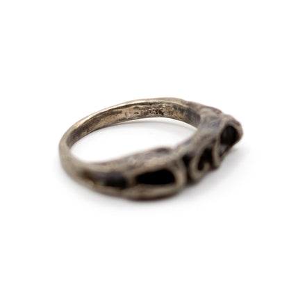 Monika & Burkhard OLY Vintage Silberring zum Stapeln