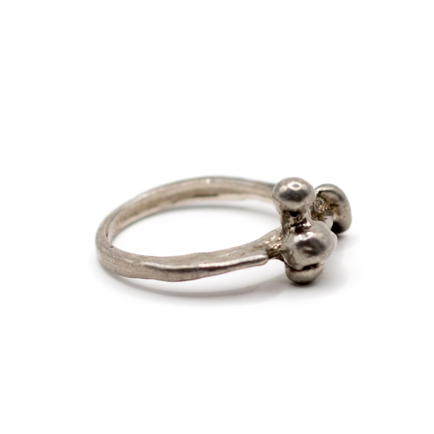 Monika & Burkhard OLY Vintage Brutalist Minimalist Silver Ring