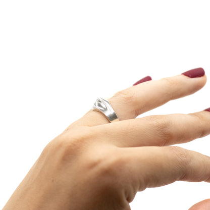 Lapponia Sung Vintage Sterling Silver Ring By Björn Weckström