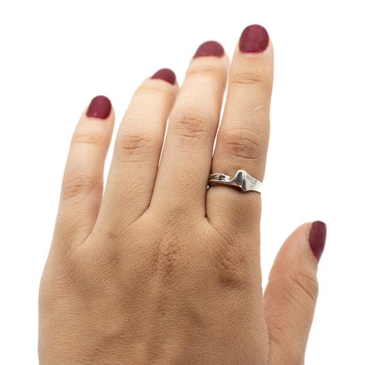 Lapponia Pluto Vintage Sterling Silver Ring By Björn Weckström