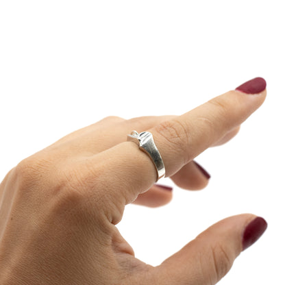 Lapponia Pluto Vintage Sterling Silver Ring By Björn Weckström