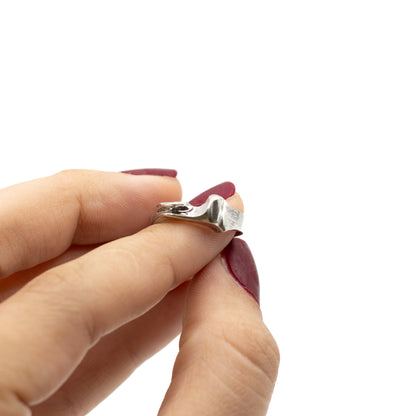 Lapponia Pluto Vintage Sterling Silver Ring By Björn Weckström