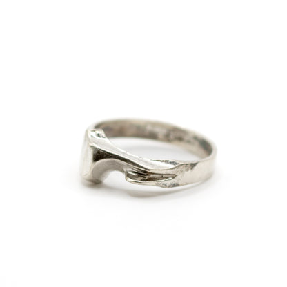 Lapponia Pluto Vintage Sterling Silver Ring By Björn Weckström