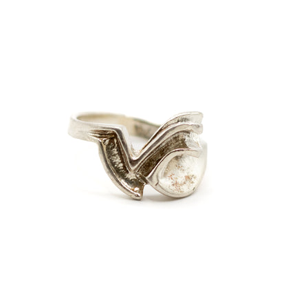 Lapponia Memphis Vintage Sterling Silver Ring By Zoltan Popovits