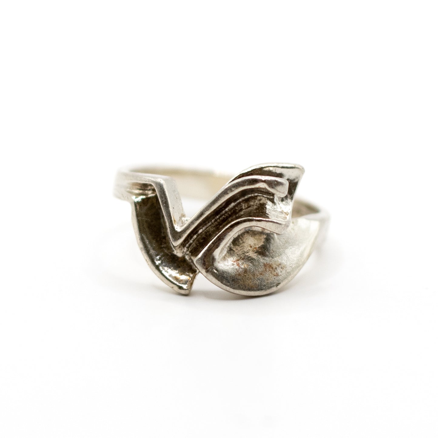 Lapponia Memphis Vintage Sterling Silver Ring By Zoltan Popovits