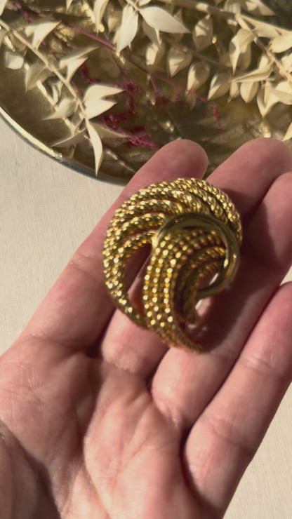 Henkel and Grosse for Dior 1968 Abstract Knot Vintage Brooch